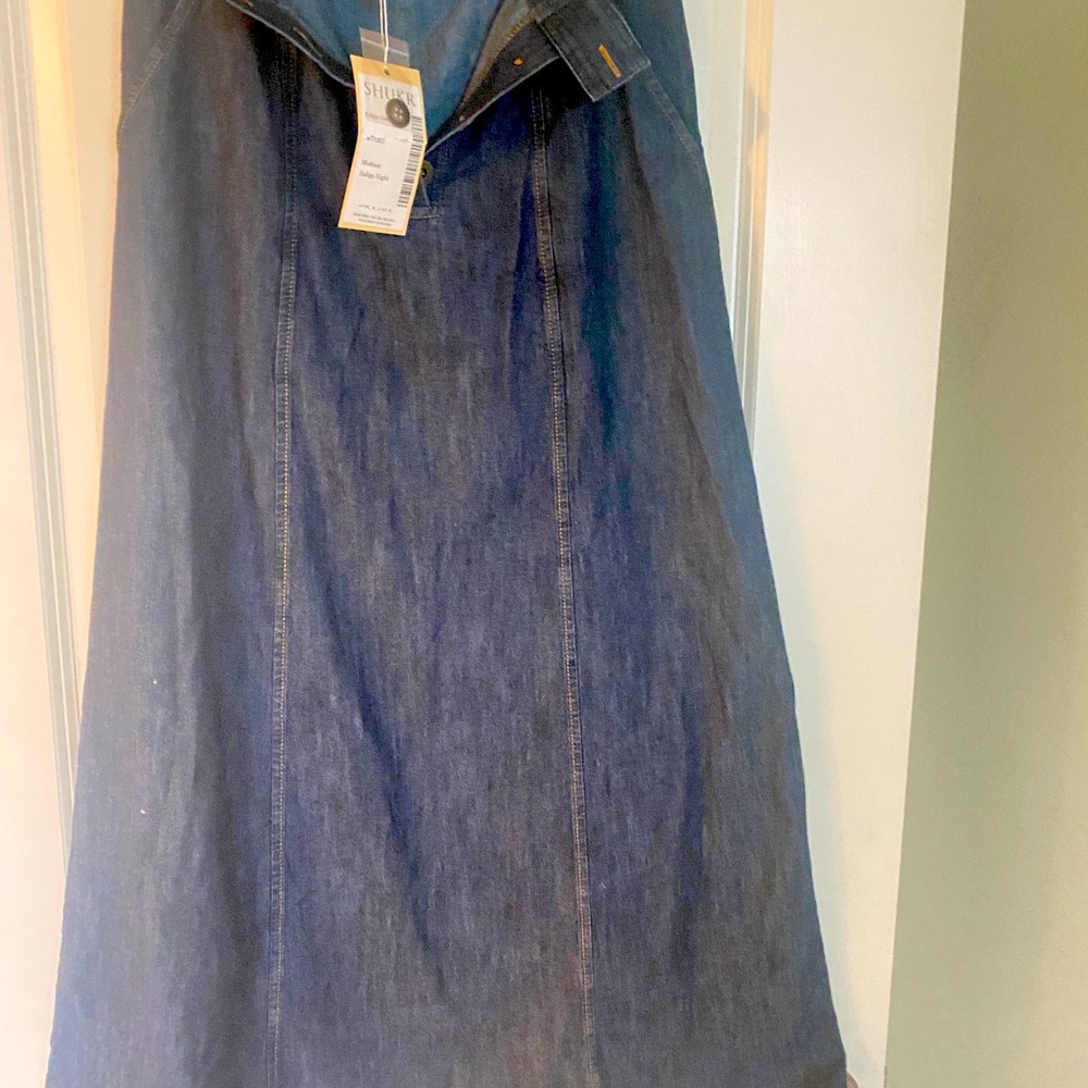 Maxi jeans skirt